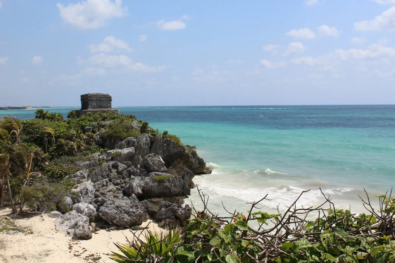 A photograph from Tulum, one of the destinations covered